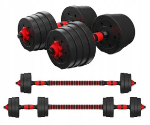 Hantle Regulowane 2x15KG Sztanga Zestaw Gryfy 30KG - Sztangi - miniaturka - grafika 2