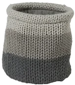 Pudła i pojemniki do przechowywania - Sealskin Seal Skin 361971312 kosz do przechowywania Knitted kosz na pranie, tkanina, szara, 15 x 15 x 15 cm 361971312 - miniaturka - grafika 1