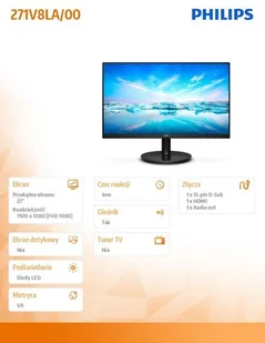 Philips V-line 271V8LA/00 - Monitory - miniaturka - grafika 7
