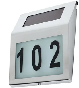 Maclean Lampa solarna MCE172 numer domu LED MCE172 - Oświetlenie warsztatowe - miniaturka - grafika 3