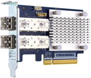 QNAP Qnap QXP-16G2FC Dwuportowa karta rozszerzeń 5 generacji Fibre Channel 16Gb z urządzeniami nadawczo-odbiorczymi SFP+ QXP-16G2FC - Kontrolery - miniaturka - grafika 2