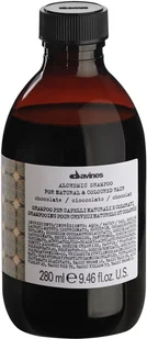 Davines Alchemic Chocolate, szampon do włosów ciemnobrązowych i czarnych, 280 ml - Szampony do włosów - miniaturka - grafika 2
