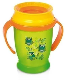 Lovi Kubek Niekapek 360 Retro Z Uchwytami 210 Ml Miętowy - Kubki dla dzieci - miniaturka - grafika 5