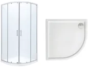 Kabiny prysznicowe - Roca Town Rondo 80x80 AMP150801M+A276257000 - miniaturka - grafika 1