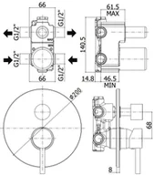 Baterie wannowe i prysznicowe - Paffoni Stick 2-drożna chrom SK018CR - miniaturka - grafika 1