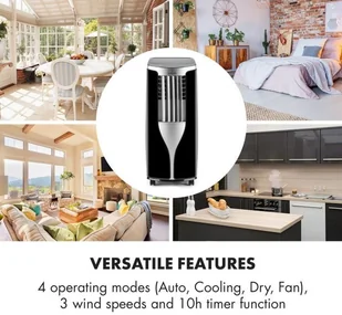 Klarstein New Breeze 7 Klimatyzacja 7000BTU Klasa energetyczna A Pilot czarna ACO6-NewBreeze7B - Klimatyzatory - miniaturka - grafika 4