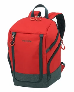 Travelite travelite Bagaż podręczny plecak na podróż, czas wolny i sport, seria bagażu Basics Daypack: kompaktowy plecak podróżny, czerwony/szary (czerwony) - 096290-10 096290-10 - Plecaki - miniaturka - grafika 2