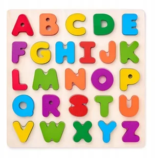 WOODY Puzzle alfabet WD90634 - Układanki dla dzieci - miniaturka - grafika 2