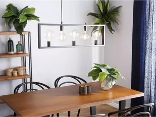 Beliani Lampa wisząca czarna BAYAS - Lampy sufitowe - miniaturka - grafika 3