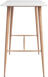 vidaXL Stolik barowy, biały, 120x60x96 cm vidaXL - Ławy i stoliki kawowe - miniaturka - grafika 3