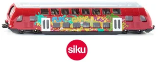 Siku SUPER 1791 Pociąg dwupiętrowy Kolejka czerwona Skala 1:87 1791 - Pociągi dla dzieci - miniaturka - grafika 2