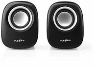 Kable - NEDIS CSPR10020BK głośnik PC, 2, 12 W, gniazdo 3,5-mm, czarny/srebrny - miniaturka - grafika 1