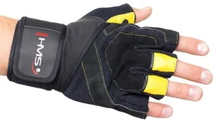 HMS RĘKAWICZKI DO ĆWICZEŃ CZARN-ŻÓŁT ROZM S 17-63-200 - Rękawice do ćwiczeń - miniaturka - grafika 3