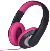 Słuchawki - Grundig Słuchawki nauszne różowe - miniaturka - grafika 1