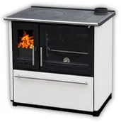 Kuchnie węglowe - 584 TOPSTOVE Kuchnia stalowo żeliwna z piekarnikiem 8kW bez płaszcza wodnego wylot spalin 120mm kolor biały) 58477289 - miniaturka - grafika 1