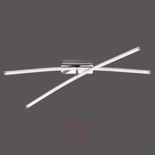 Leuchten Direkt Lampa sufitowa LED Simon, 2 ramiona chrom obrotowa - Lampy sufitowe - miniaturka - grafika 5