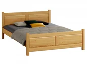 Łóżka - Magnat Meble Łóżko drewniane Lena 120x200 olcha - miniaturka - grafika 1