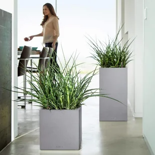 Lechuza Donica CANTO Stone Kostka 30 biały kwarcowy CANTO S. KOS 30 KWAR - Donice - miniaturka - grafika 6