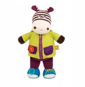 Zabawki interaktywne dla dzieci - B. Toys Chichotek Zebra Z Dźwiękami Do Ubierania - miniaturka - grafika 1