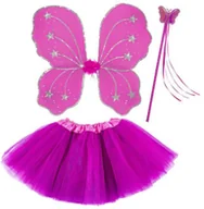 Stroje karnawałowe - Widmann Strój dla dzieci "Magiczna Wróżka" fuksja rozm uniw WI96543 - miniaturka - grafika 1