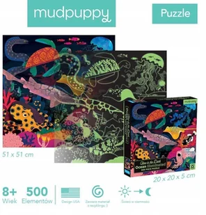 Mudpuppy Puzzle świecące w ciemności 500 elementów. Ocean - Puzzle - miniaturka - grafika 5