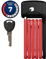 Zabezpieczenia do roweru - Abus 6055/60 bordowe Lite zapięcie rowerowe, czerwony, 60 cm 780615 - miniaturka - grafika 1