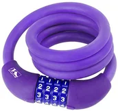 Zabezpieczenia do roweru - M-Wave DS 12.10 S zamek rowerowy spiralny, fioletowy, jeden rozmiar 231069 - miniaturka - grafika 1