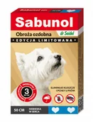 Artykuły przeciw pasożytom - DERMAPHARM Sabunol Obroża Ozdobna Dla Psa Przeciw Pchłom I Kleszczom  Niebieska W Serca 50 cm - miniaturka - grafika 1