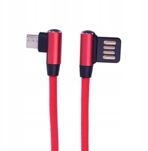 LIBOX Kabel USB micro USB kątowy czerwony 1m LB0149 LIBOX LB0149 - Kable USB - miniaturka - grafika 2
