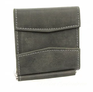 Wild Portfel Skórzany Skóra Licowa Mały Kostka Bez Zapięcia - Portfele - miniaturka - grafika 4