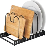 Suszarki do naczyń - Wenko Ociekacz na naczynia teleskopowy kolor czarny 53149100 - miniaturka - grafika 1