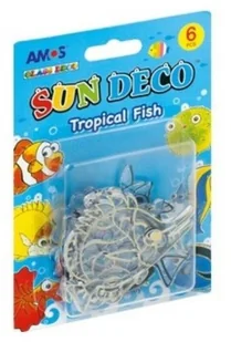 witraże breloki ryby rybki 6szt do farby witrażowe - Zabawki kreatywne - miniaturka - grafika 3