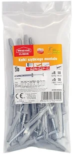 WKRĘT-MET Kołki szybkiego montażu 8 x 50 mm 30 szt. Wkręt - Met - Kołki WKRĘT-MET Kołki szybkiego montażu 8 x 50 mm 30 szt. Wkręt - Met - Kołki - miniaturka - grafika 1