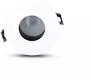 v-tac Oprawa Oczko V-TAC GU10 Wpuszczana Biały/Czarny Okrągła VT-873 - Oprawy, klosze i abażury - miniaturka - grafika 3