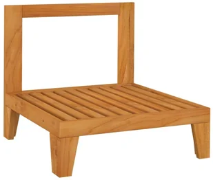 VidaXL Moduł sofy środkowej, kremowe poduszki, lite drewno akacjowe! 312150 - Sofy ogrodowe - miniaturka - grafika 6