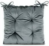 Poduszki na krzesła - Amelia Home Siedzisko poduszka na krzesło 40x40 Aleksa wygodna ciemnoszara AH/ALEKSA/CHAR/4040 - miniaturka - grafika 1