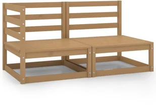 vidaXL 2-cz zestaw wypoczynkowy do ogrodu miodowy brąz sosnowy 805693 - Meble ogrodowe - miniaturka - grafika 3