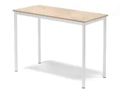 Meble do szkół i przedszkoli - AJ Produkty Stół SONITUS, 1200x600x900 mm, linoleum beż, biały - miniaturka - grafika 1