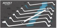 Zestawy narzędziowe - Hazet Klucz oczkowy podwójnyHAZET Zestaw kluczy oczkowych dwustronnych 163-296/7 - miniaturka - grafika 1