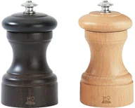 Młynki do soli i pieprzu - Peugeot Peugeot Zestaw prezentowy młynków do pieprzu i soli Bistro czekoladowy, drewno bukowe 10 cm - miniaturka - grafika 1