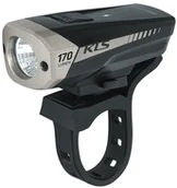 Lampki rowerowe - Kellys Lampa rowerowa przednia SPITFIRE akumulatorowa czarna (L0555) - miniaturka - grafika 1