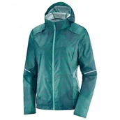 Bluzy damskie - Salomon Bluza Agile Wind Print Hoodie W Reflecting Pond 404112 - miniaturka - grafika 1