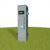 Rozdzielnie elektryczne - Doktorvolt Słupek dystrybucyjny CV-CAMP 2x(1x230V Typ F / 1x230V Typ E / 1xCamp) z przyłączem wodnym 6627 DV-6627-DF - miniaturka - grafika 1