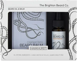 THE BRIGHTON BEARD THE BRIGHTON BEARD Hawkhurst Zestaw do Prezentowy do Pielęgnacji Brody = Balsam + Olejek do Brody Mandarynka i Cedr - Kosmetyki i akcesoria do pielęgnacji brody - miniaturka - grafika 8