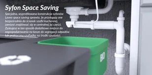 Laveo Zlewozmywak farmerski granitowy Komodo biały 1-komorowy SBK_610T - Zlewozmywaki - miniaturka - grafika 5