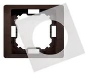 Klawisze i ramki - Kontakt Simon Kontakt_Simon Ramka 1-krotna NEOS do wersji bryzgoszczelnej IP44 z uszczelką mahoniowy BMRC1B/050 - miniaturka - grafika 1