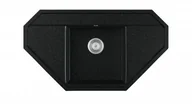 Zlewozmywaki - eos Zlewozmywak granitowy KENDO czarny nakrapiany kendoczn - miniaturka - grafika 1