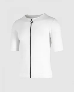Compressport ASSOS Koszulka termoaktywna SS SKIN SUMMER SKIN LAYER Holy White - Koszulki sportowe męskie - miniaturka - grafika 4