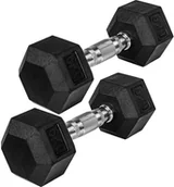 Hantle i ciężarki - MOVIT HANTLE ŻELIWNE HEKSAGONALNE HEX 2X 6 KG FITNESS 20040890 - miniaturka - grafika 1
