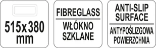 Yato TACA KELNERSKA PROSTOKĄTNA 515x380 YG-02076 - Wyposażenie lokali gastronomicznych - miniaturka - grafika 4